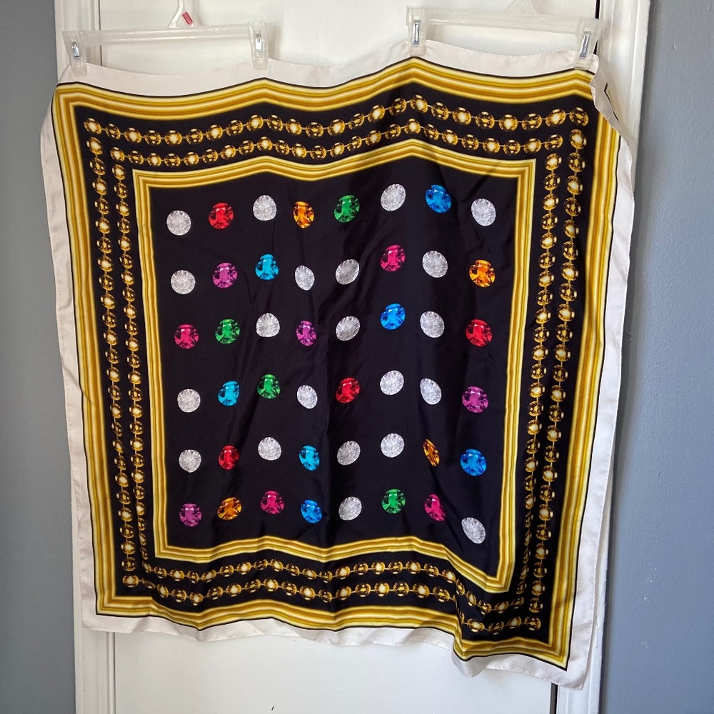 OOAK Silk Scarf "boss bitch"